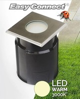 Led Lampe Bodenstrahler 12X12Cm IP65 Warmweiß 3000K GU10 4W 320Lm