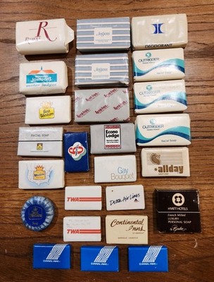 TRAVEL Facial Bath SOAP Riviera HOWARD JOHNSON'S LEES INN Motel 6 TWA Jergens