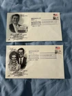 Two US 1985 Ronald Reagan Second Inauguration Day Cover Envelopes Greenwich CT