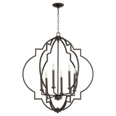 Dublin - 6 Light Pendant in style - 29.5 inches wide by 34 inches high-Oiled