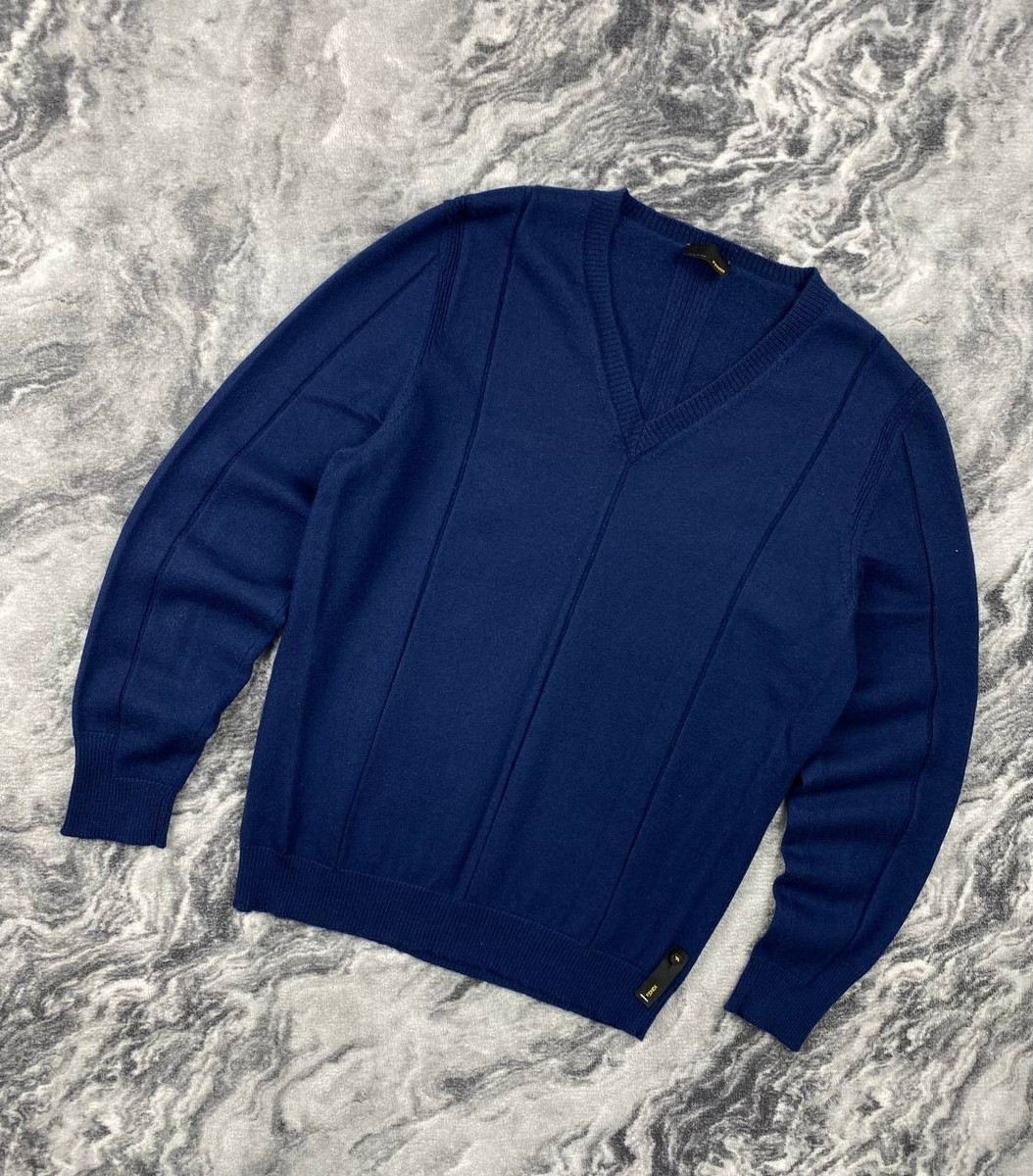 FENDI ニット FENDI（フェンディ） ニット A52V モンスターニット ウール ネイビー