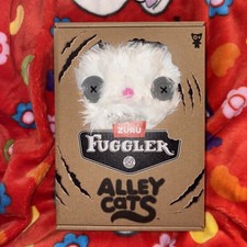 Fuggler Alley Cats Cheezee Persian White Pink Bow 9 Inch BRAND NEW HARD FIND