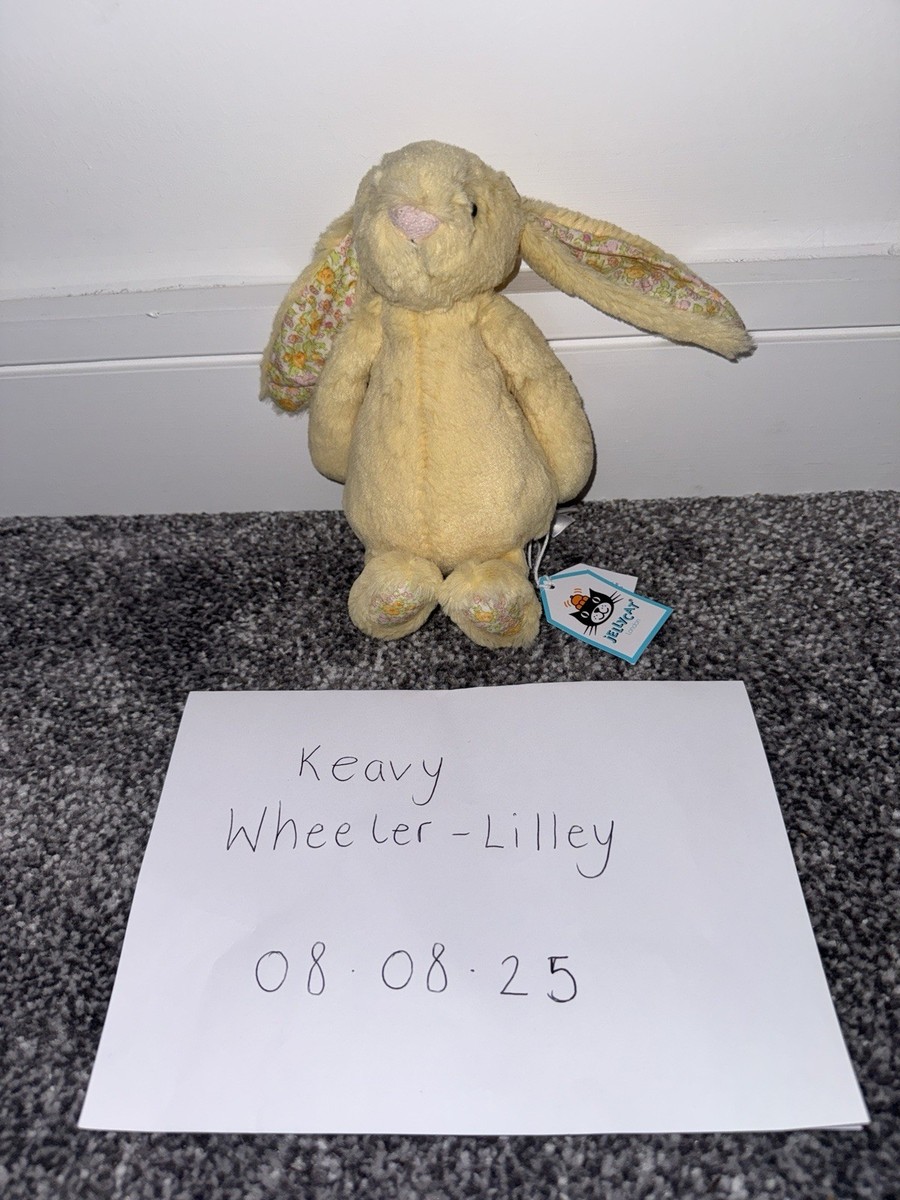 Plush Bunny Jellycat Blossom Bunny Small Yellow Jellycat Bunny We