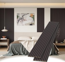 Wood Slat Wall Panels 2 Pack 8 x 1 ft Decorative Wood Panels Wall,Stylish Wall