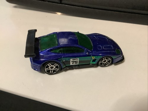 HOT WHEEL FERRARI 575 GTC Blue Metallic Paint Please View Photos Used Loose 1:64