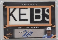2017 Leaf Perfect Game All-American Classic 5/5 Kendall Simmons Patch Auto 15r3