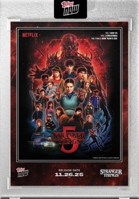 2025 Stranger Things Topps NOW Card STRA Movie Poster - PRESALE