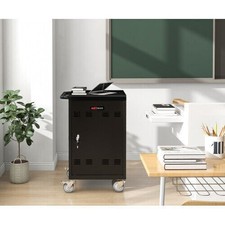 Mobile Charging Cart Cabinet for Tablets Laptops 30-Device With Combination Lock