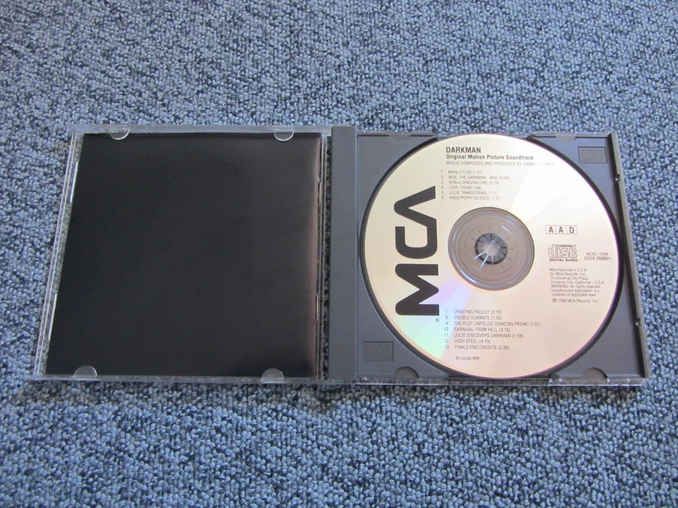 DARKMAN : Danny Elfman Soundtrack CD-Album (1990) Made in U.S.A. - Bild 3 von 3