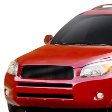 For Toyota RAV4 2006-2008 APG 1-Pc Black 8x6 mm Horizontal Billet Main Grille