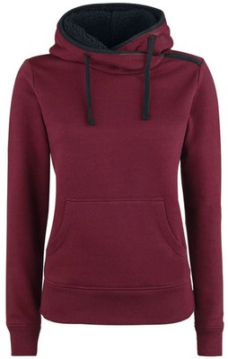 RED by EMP Damen roter Pullover mit hohem Kragen XS