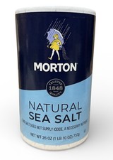 Morton Natural Sea Salt 26 oz