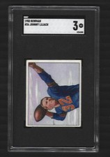 1950 Bowman Football #26 Johnny Lujack Chicago Bears Notre Dame SGC 3