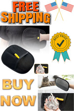 Electrostatic Pet Hair Removal Gloves Brush Double-sided Pet Grooming Gloves