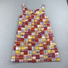 J Crew Dress Womens 14 Yellow Eyelet Embroidery Sleeveless Lined Short