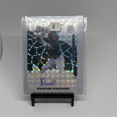 2021 Panini Mosaic Baseball Scripts Autograph Brayan Buelvas