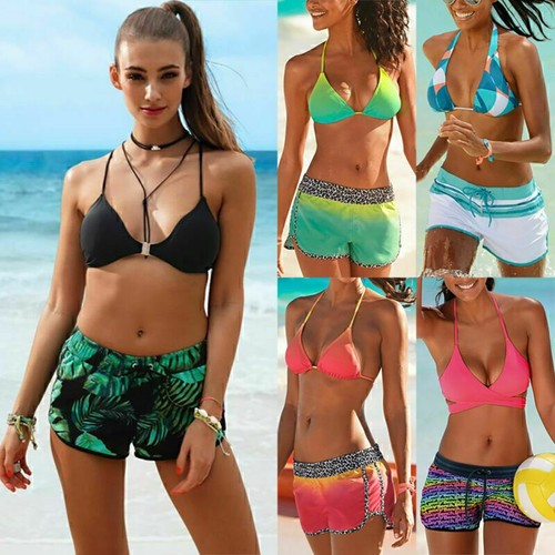 Sexy Damen Push Up Bikini Set mit Shorts Bademode Badeanzugй - Bild 4 von 24