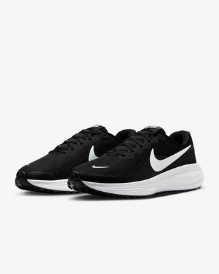 Nike Revolution HQ1996-001 Black/Black/White Men's Road Running Extra  Wide