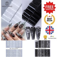 Nail Stickers - Elegant Lace Floral Design Foils for Manicure - 10/20pcs