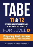 Tabe 11 And 12 Student Math Manual And Practice Tests For Level D Learning Buch