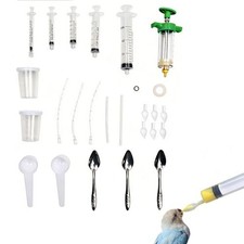 JNCWYP Parrot Hand Feeding Kit - Baby Bird Feeding Syringe, Spoon, Tubes