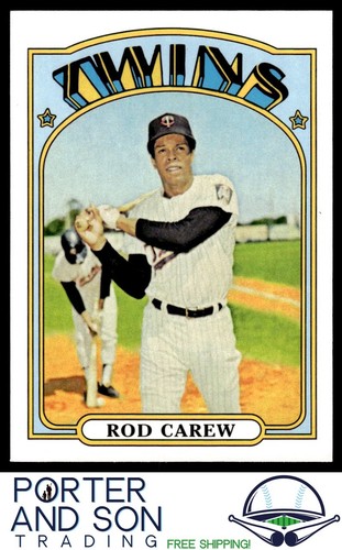 Rod Carew 2011 Topps 60 Jahre Topps Original Rückseite #695 Zwillinge Baseballkarte