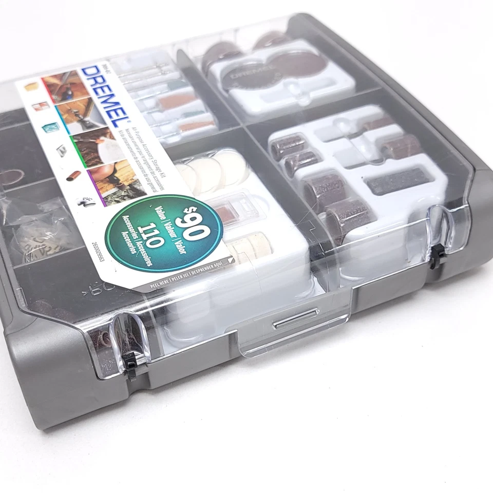 Kit de almacenamiento de accesorios DREMEL 110 PIEZAS NUEVO PRECINTADO Foto 2 de 3