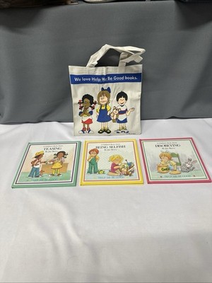 1988 Help Me Be Good Joy Berry 3 Book Lot w Tote Teasing Selfish Disobeying