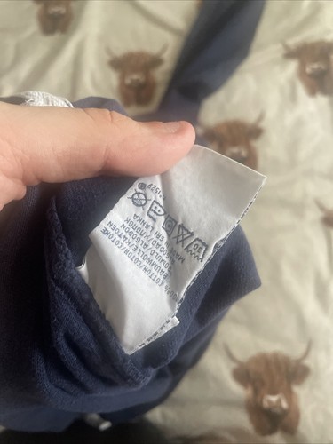 Polo Ralph Lauren Rugby Shirt Men’s Medium Blue Long Sleeve - Picture 13 of 13
