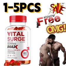 1~5X Vital Surge Male Gummies Maximale Stärke Advanced Formula 60 Stück DE 2026