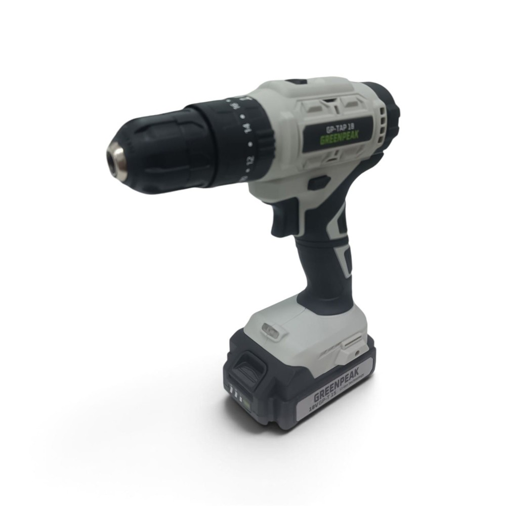 TRAPANO AVVITATORE A PERCUSSIONE A BATTERIA 18V 42Nm GP-TAP 18 GREENPEAK
