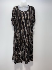 Torrid Super Soft Black TieDye Knit Jersey Dress Short Sleeve Women Plus size 2