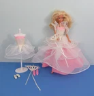 Vintage Barbie 1989 Mattel #4836 #7080 DANCE MAGIC 2 Dresses Skirt Shoes Fans