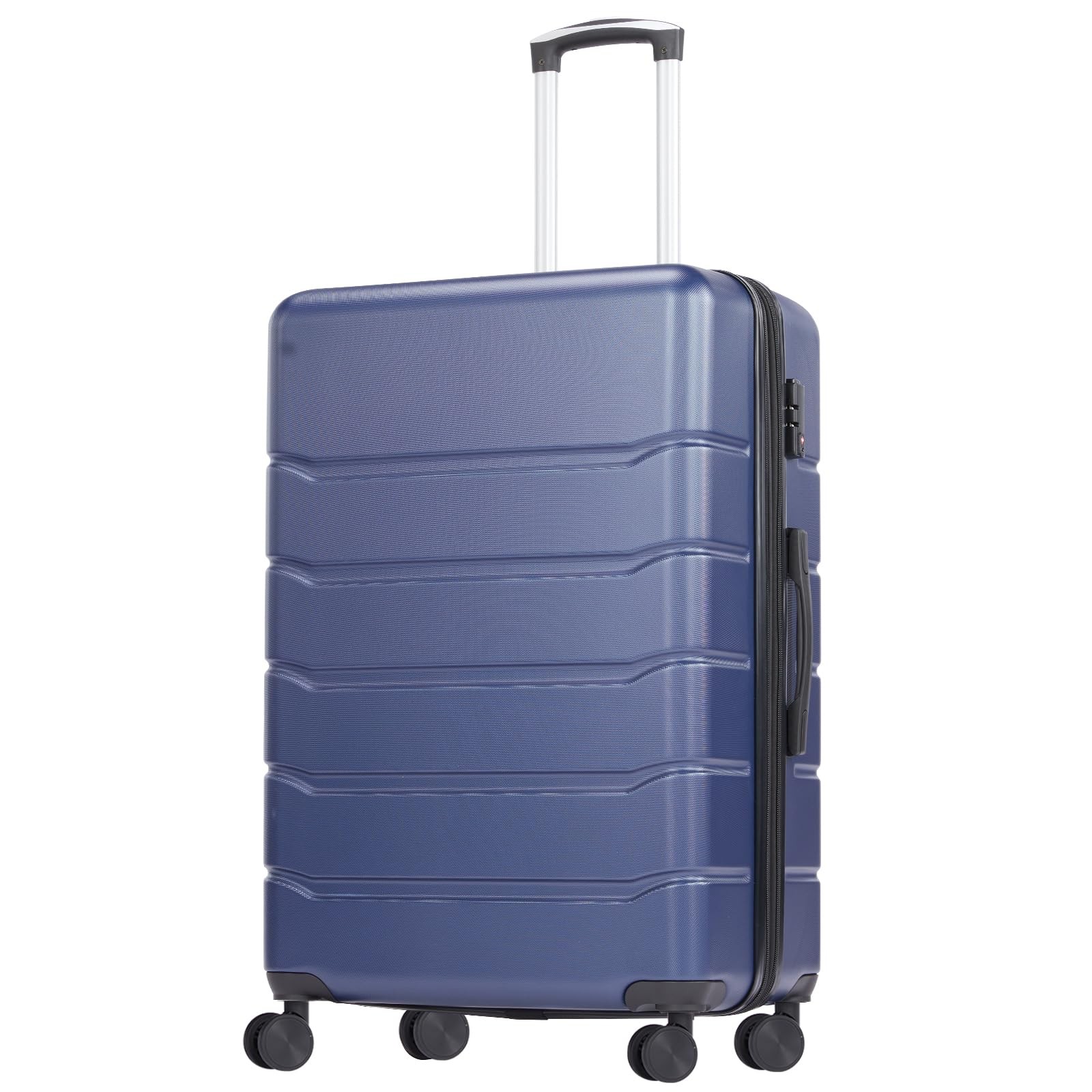29 Inch Luggage, Hardside Checked Suitcase with Spinner Whee