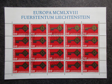 LIECHTENSTEIN timbres BF EUROPA oblitéré FDC 1er jour bon état lot MZ126