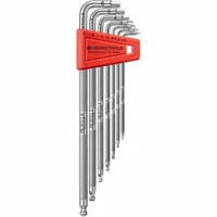 PB Swiss PB 3212.LH-6 Ball Point Hex Key Set, Knurled, L, 7pcs