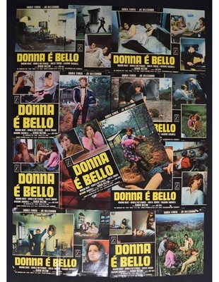 Fotobuste DONNA E' BELLO Poster Original Film Die Schöne Ferrol