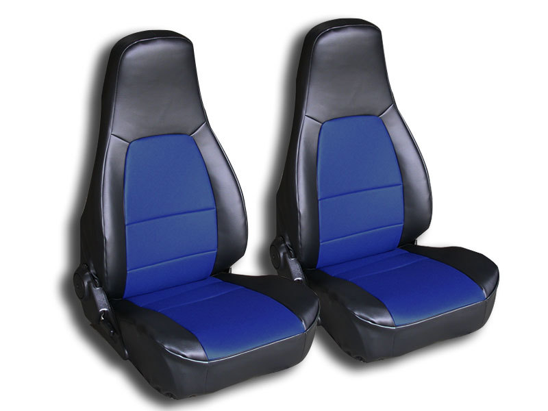 Miata Seat Covers IGGEE Custom Seat Covers For Mazda Miata (MX-5) 1990-1997 - 2-Piece Front Set In Black Synthetic Leather Miata M Edition Seats - Foto 6