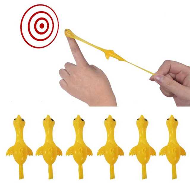 6PCS Catapult Turkey Funny Toy Set Chick Soft Rubber Launch Slingshot New TS-YA 6PCS Catapult Turkey Funny Toy Set Chick Soft Rubber Launch Slingshot New TS-YA