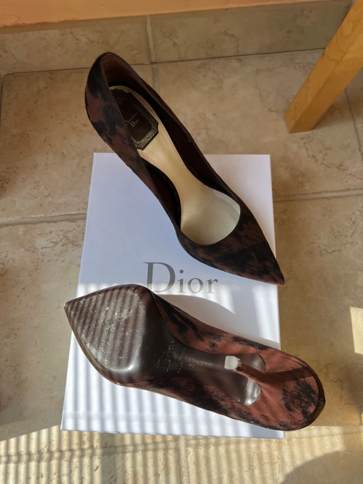 Christian Dior Heels Pump EU38, US7.5 Brown Excellent condition - Image 3 of 4