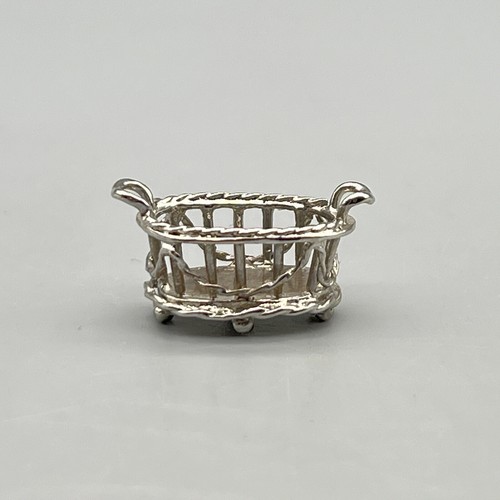 EUGENE KUPJACK Handwerker STERLINGSILBER George III Korb 358 MINIATUR PUPPENHAUS - Bild 7 von 17