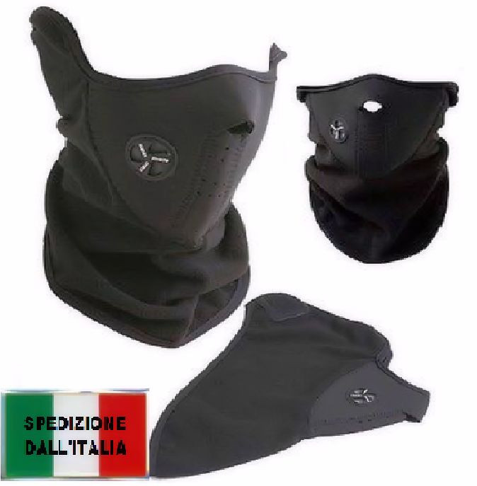 Mascherina Sottocasco Rosso – Scaldacollo Multiuso Per Moto, Sci E Snowboard - 2