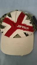 RARE NEW W TAGS Jamaica Hat Cap Camouflage Distressed Adjustable OSFM Cotton