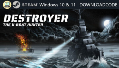 NEU PC Computer Spiel Destroyer The U-Boat Hunter für Windows 10 11 STEAM Game