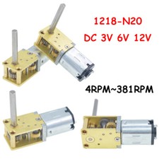 1218-N20 Low Speed Mini Schneckengetriebemotor Vollmetallgetriebe DC 3V 6V 12V