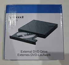 Amicool A11 Light Portable Mobile External DVD Drive USB-C & USB-A