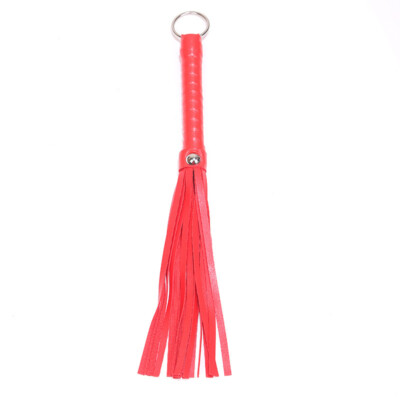 Mini-Flogger Lederpeitsche 28 Cm – Mit Troddel, Für Erotische Massage & Spiel