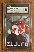 2021 Upper Deck Allure Quartz #AQ-MS Moritz Seider Rookie PSA 9 Mint Detroit