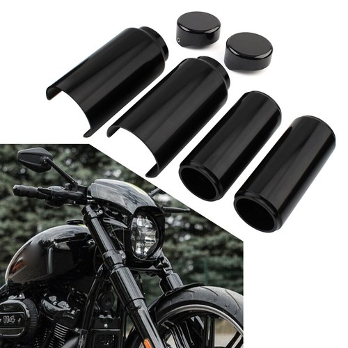 6pcs Black Fork Covers For HARLEYDAVIDSON SOFTAIL BREAKOUT 1823 FXBR