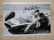 Jack Brabham autograph signed 15x21 cm photo b/w